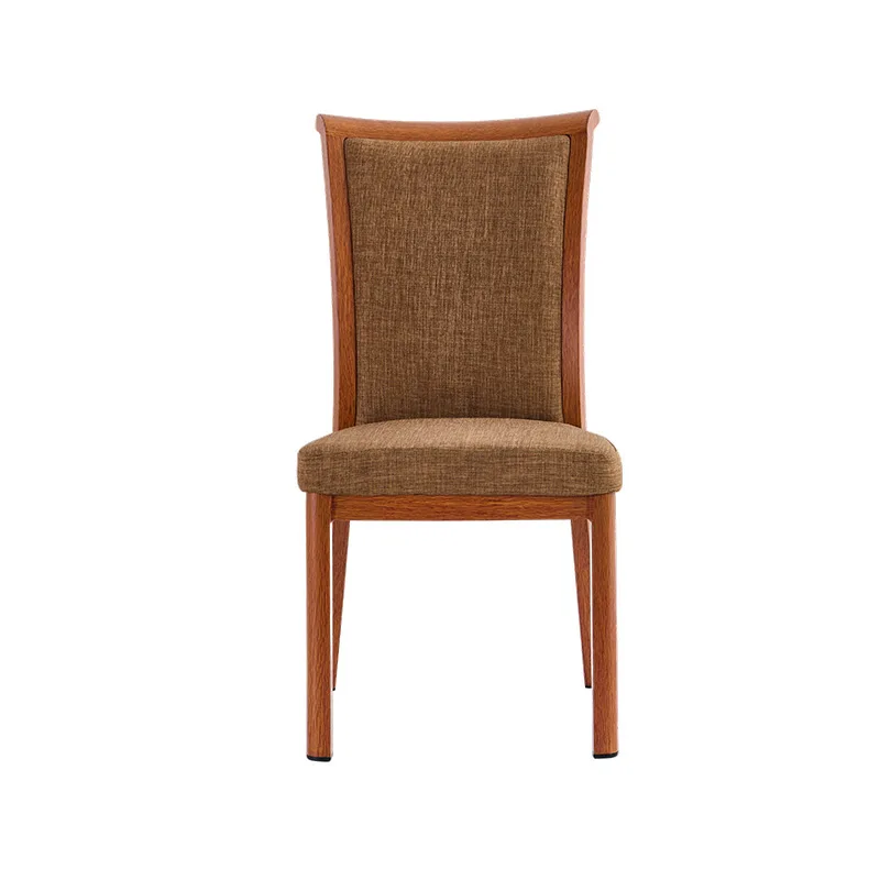 DSA aluminum alloy retro dining chair Western restaurant antique backrest restaurant chair Hotel backrest chair
