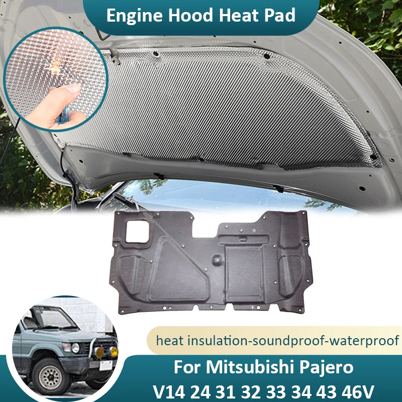 Silnik z przednią maską do Mitsubishi Pajer Montero Shogun Galloper Super Exceed V14 24 31 32 33 34 43 46V Dźwiękoszczelna podkładka izolacyjna