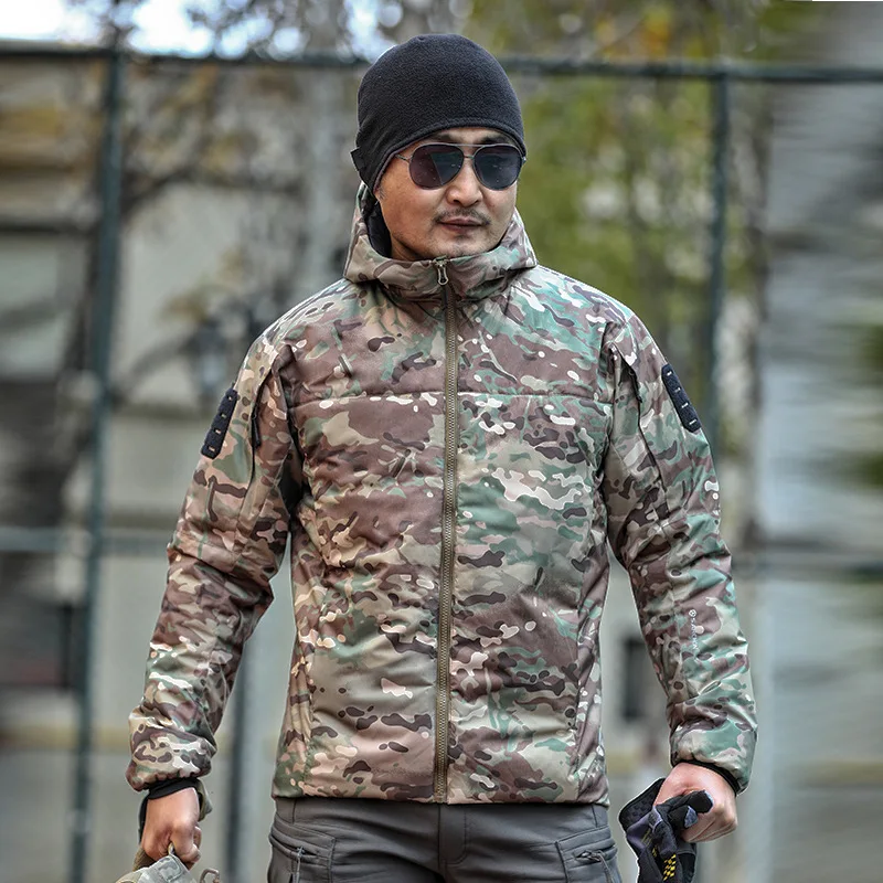 Nuova giacca imbottita in cotone tattico Aladdin da uomo autunno inverno Outdoor caldo antivento pendolarismo militare impermeabile capispalla