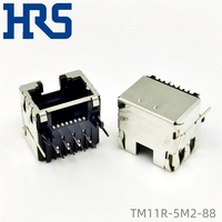 TM11R-5M2-88 HRS Jack 90 degrees, upward 8p8c (RJ45, Ethernet) 1 through hole installation
