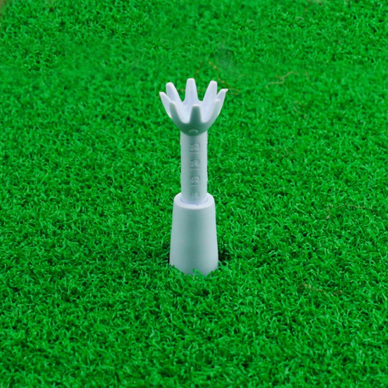 2pcs/pack Golf Adjustable Range Tees White Plastic Golf Tees Golf Practice Tees Gift Golf Accessories