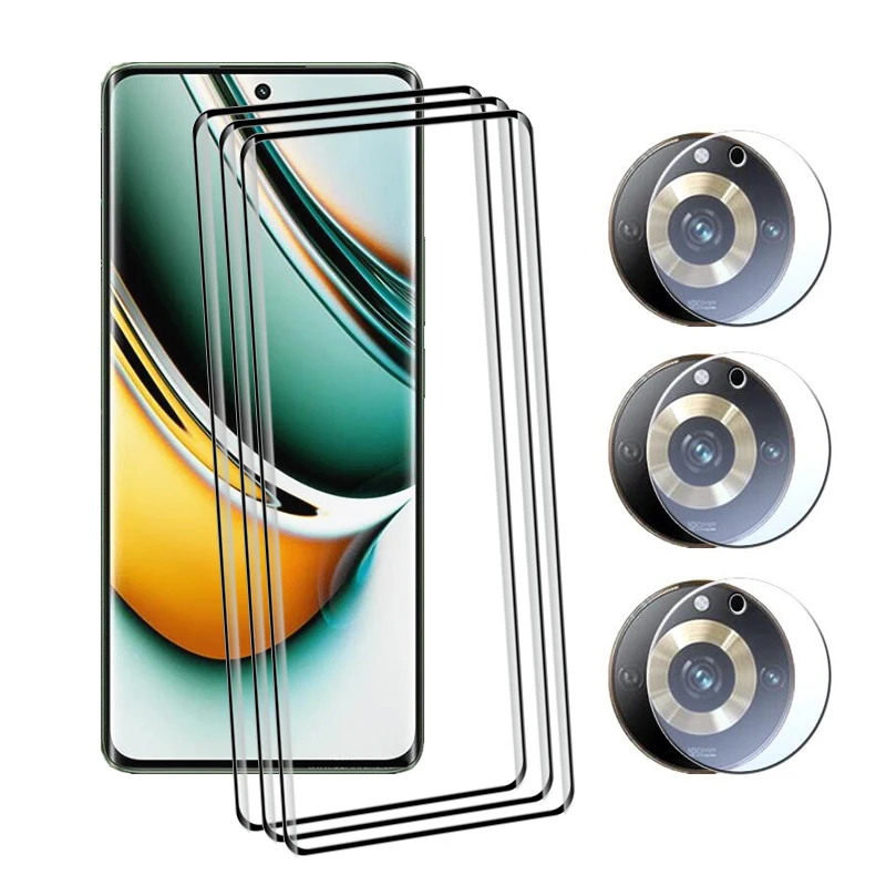 

9D Screen Glass Film For Realme 11 Pro Plus Full Tempered Glass Anti-Scratch For Realme 11 pro Soft Camera film