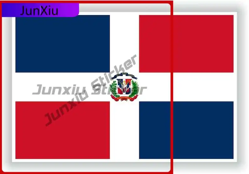 

Dominican Republic Flag Sticker V125 Motorcycle Stickers Pattern Custom Decals Bumper Sticker Funny Refit Decoration For Laptop