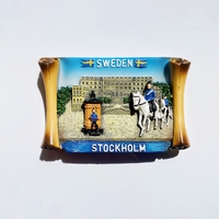 Sweden, Stockholm Royal Palace, Tourist Souvenirs, Creative 3D, Salute Decoration, Magnetic Refrigerator Stickers, Gifts