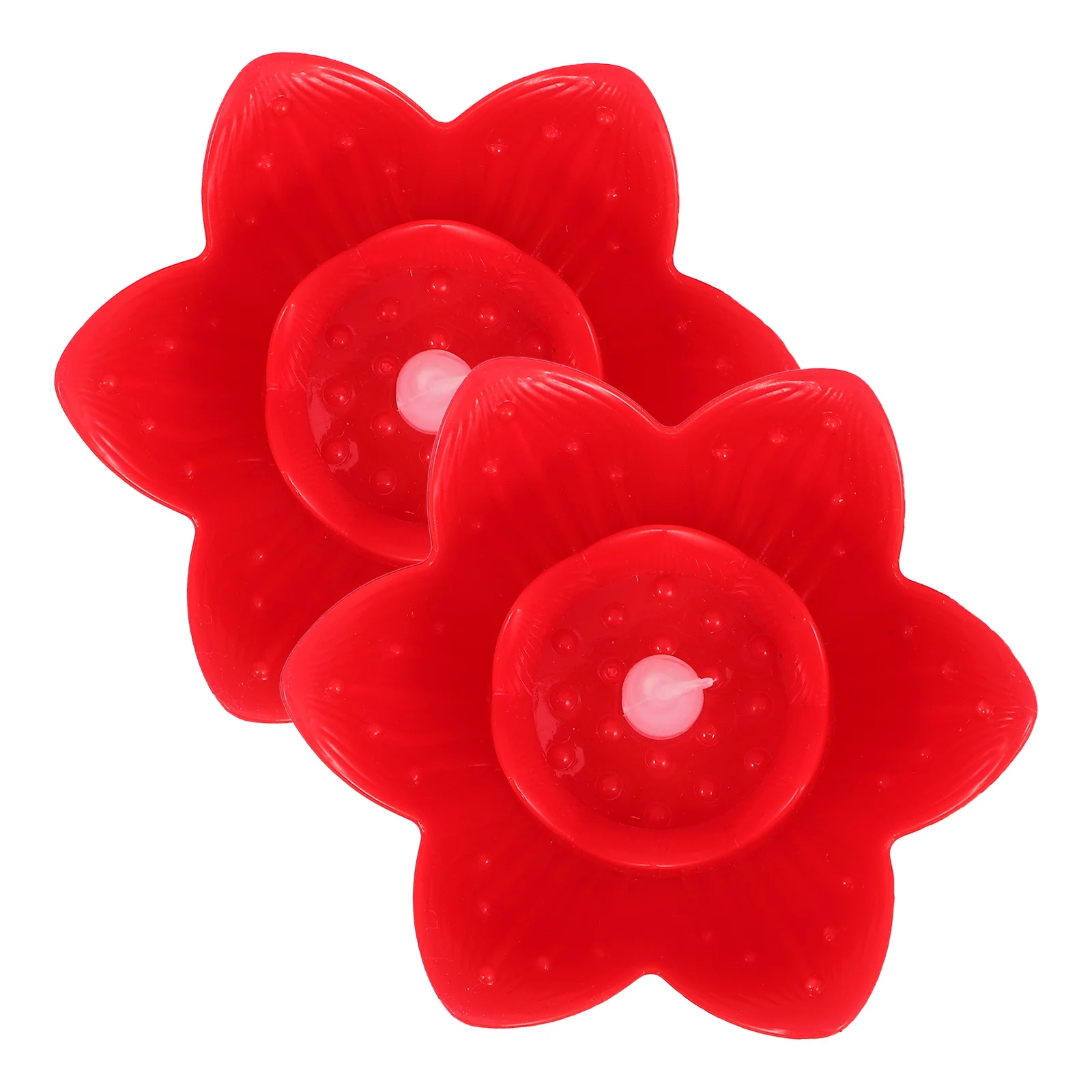 

2 pcs Led Electronic Lotus Light Realistic Small Size Floating Flameless Lamp For Party Festival Garden Wedding Home