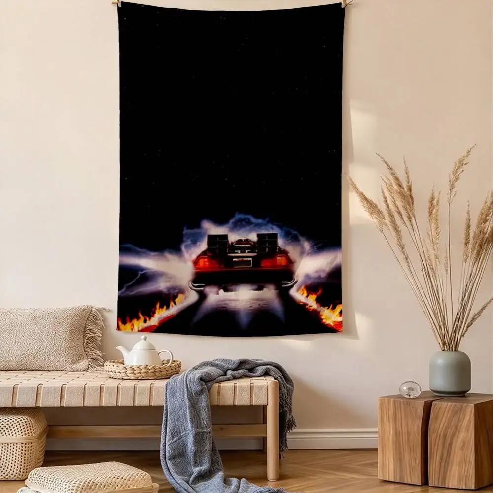 Moive B-Back to the F-Future Tapestry Tropical Ocean Wall Hanging for Bedroom Living Room Dorm Home Decor