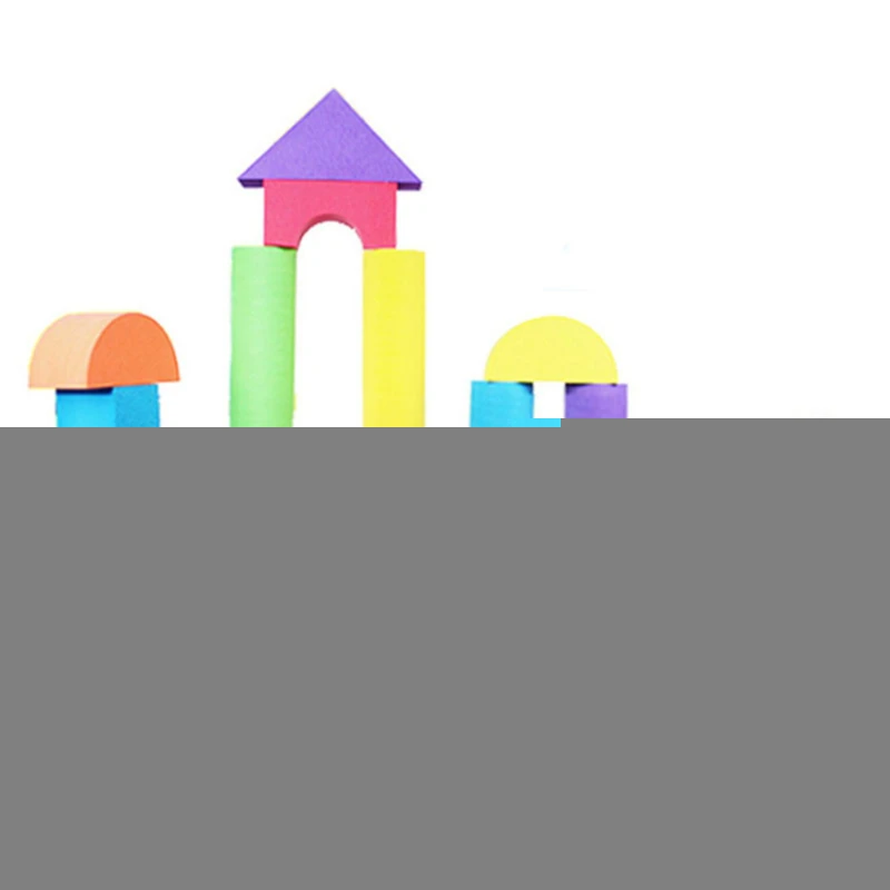 38 sztuk/pudełko Popularne, bezpieczne dla dzieci klocki konstrukcyjne z pianki EVA, miękka zabawka edukacyjna dla dzieci, rozwijająca inteligencję, do składania.