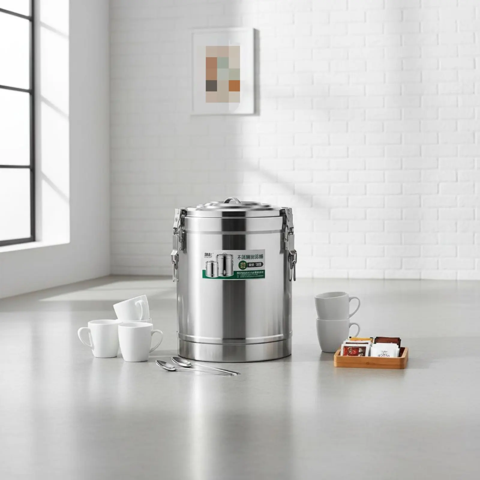 

Термос-диспенсер для напитков с длительной теплоизоляцией, из нержавеющей стали, профессиональный термоконтейнер для еды