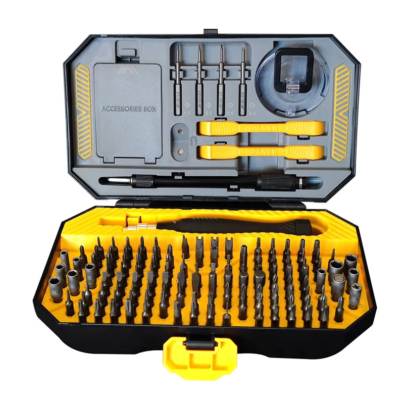 

145-piece set in one, precision screwdriver, batch head set, mobile phone, computer cross one-word disassembly, maintenance tool