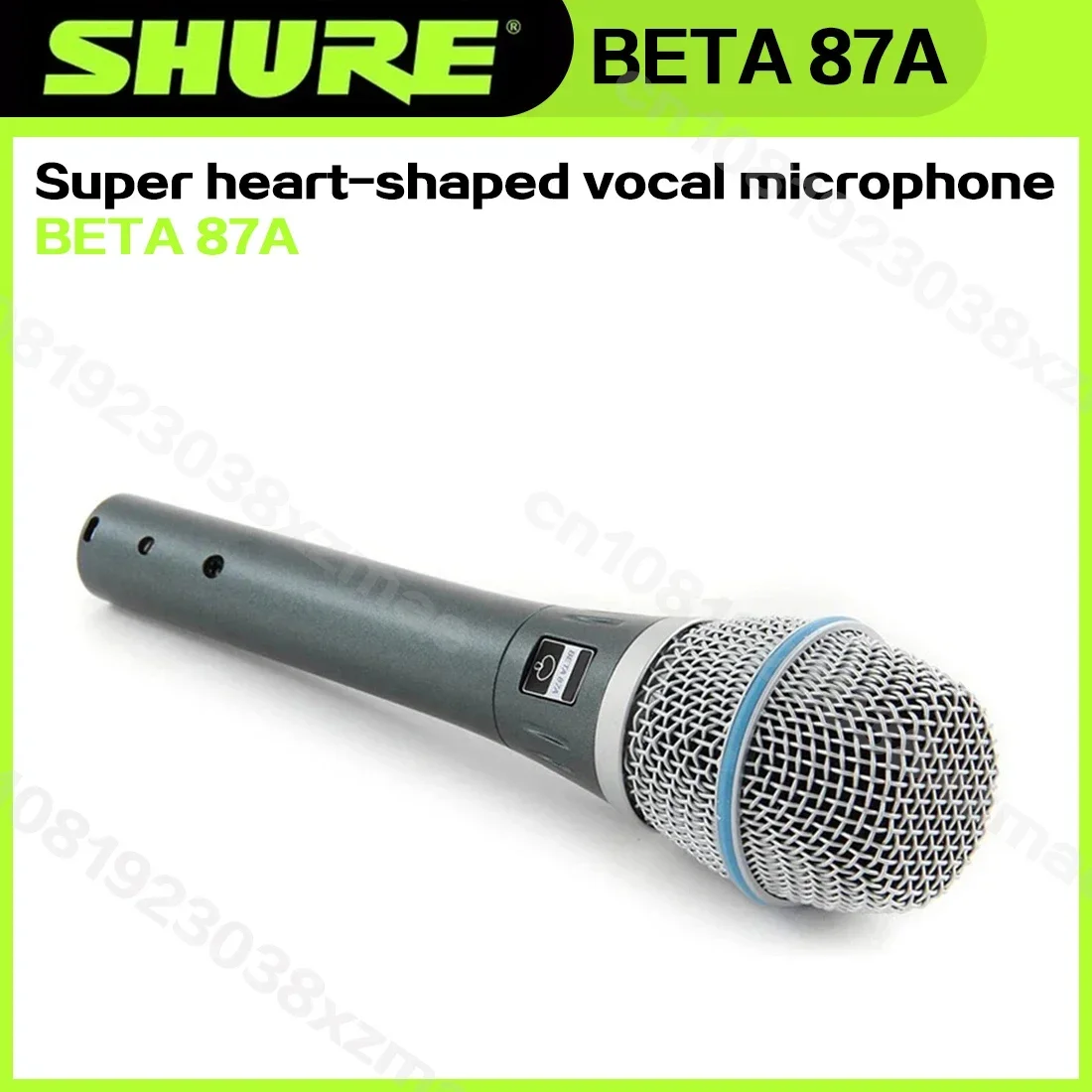 SHURE BETA 87A  High Quality Vocal Dynamic Super Cardioid Beta 87A Condenser Microphone Shure Wired Vocal Mic