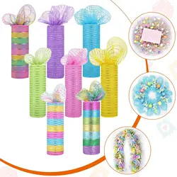 10yards Mesh Ribbon Decorative Easter Project For Wreaths Easter Garland Diy Making Supplies 2025 Easter Party