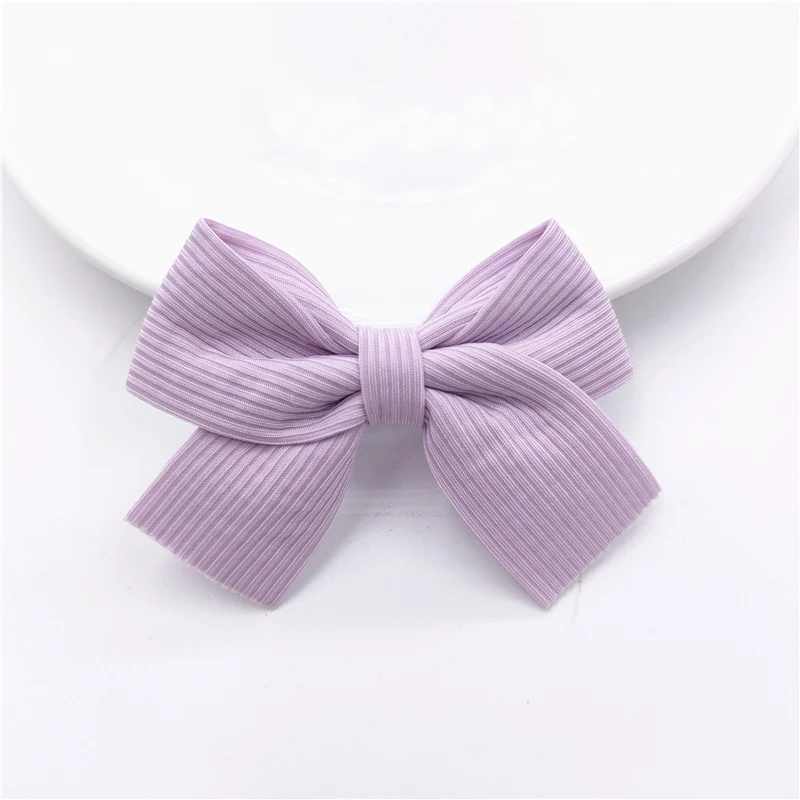 20 sztuk 7*5.5CM tkaniny Bowknot aplikacja dla DIY dziecięca spinka do włosów kapelusz nakrycia głowy rzemiosło łatki ozdoba dekoracyjna odzież