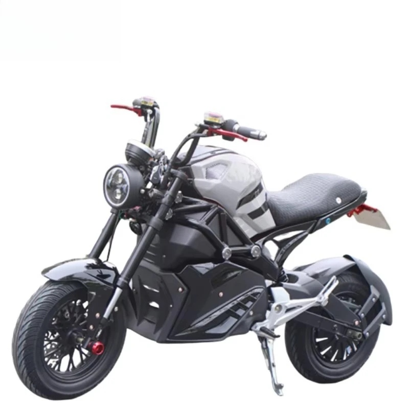 High Speed 3000w Brushless Large Capacity Battery Electric Motorcycles