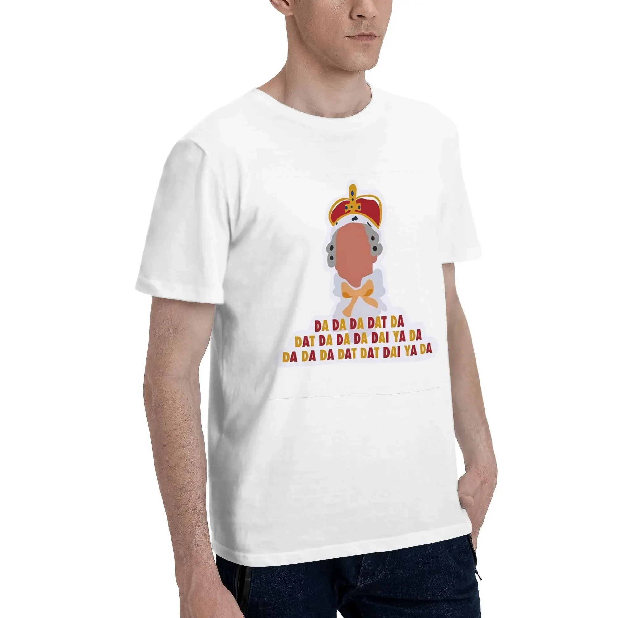 Hamilton King Georg Men T-Shirt Oversized T Shirts Men's O-Neck Cotton Tees Short Summer Male