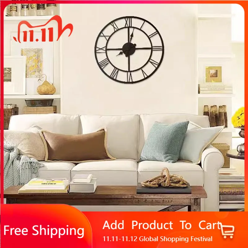 

Interior Fashion Wall Clocks Art Mural Large Luxury Digital Mechanism Cute Wall Watch Restaurant Bedrooms Reloj Home Decoration