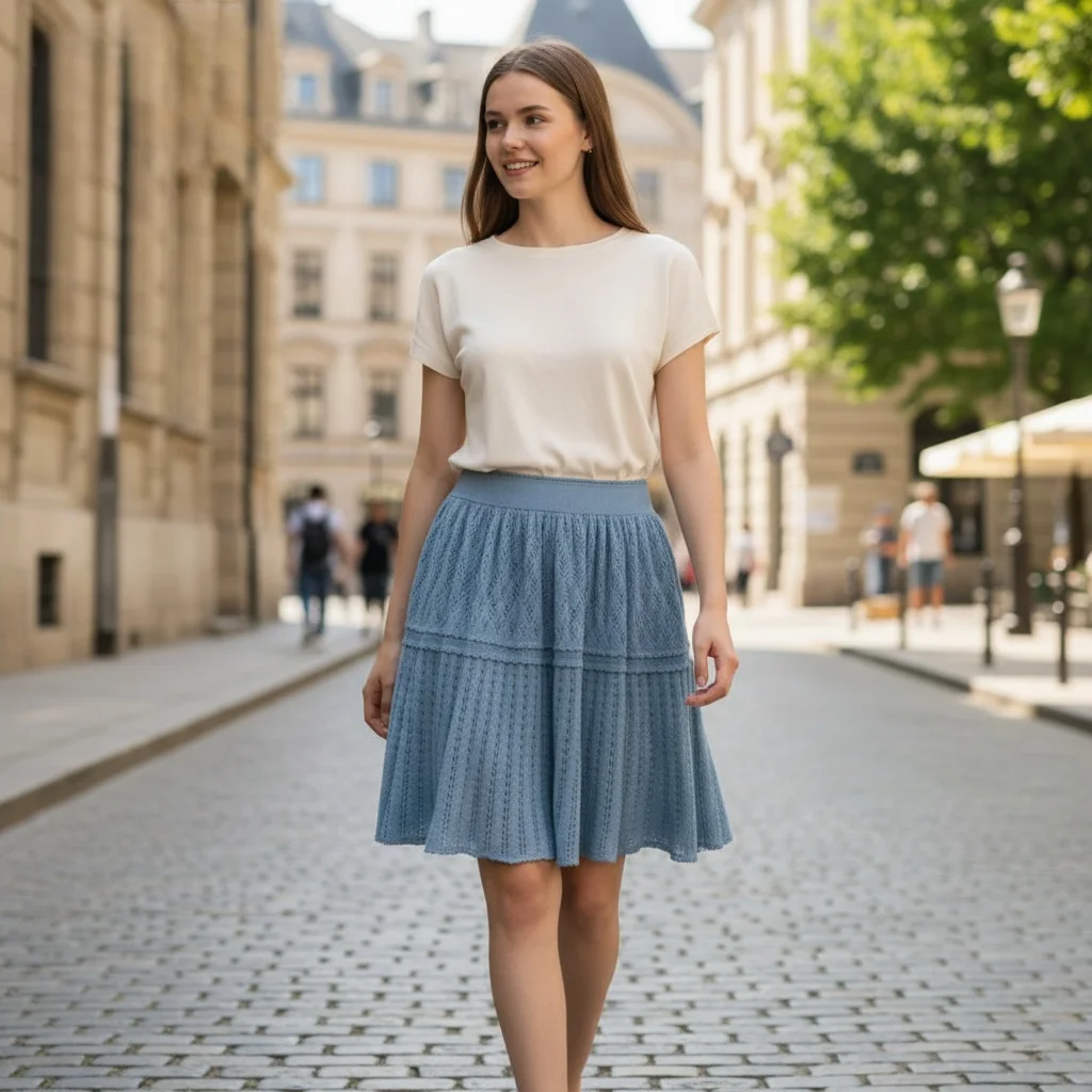 

Real silk High Waist Midi Length Skirt for Everyday Style Ladies Fashion Midi Skirt Simple Soft Fabric High Waist Midi BC2301