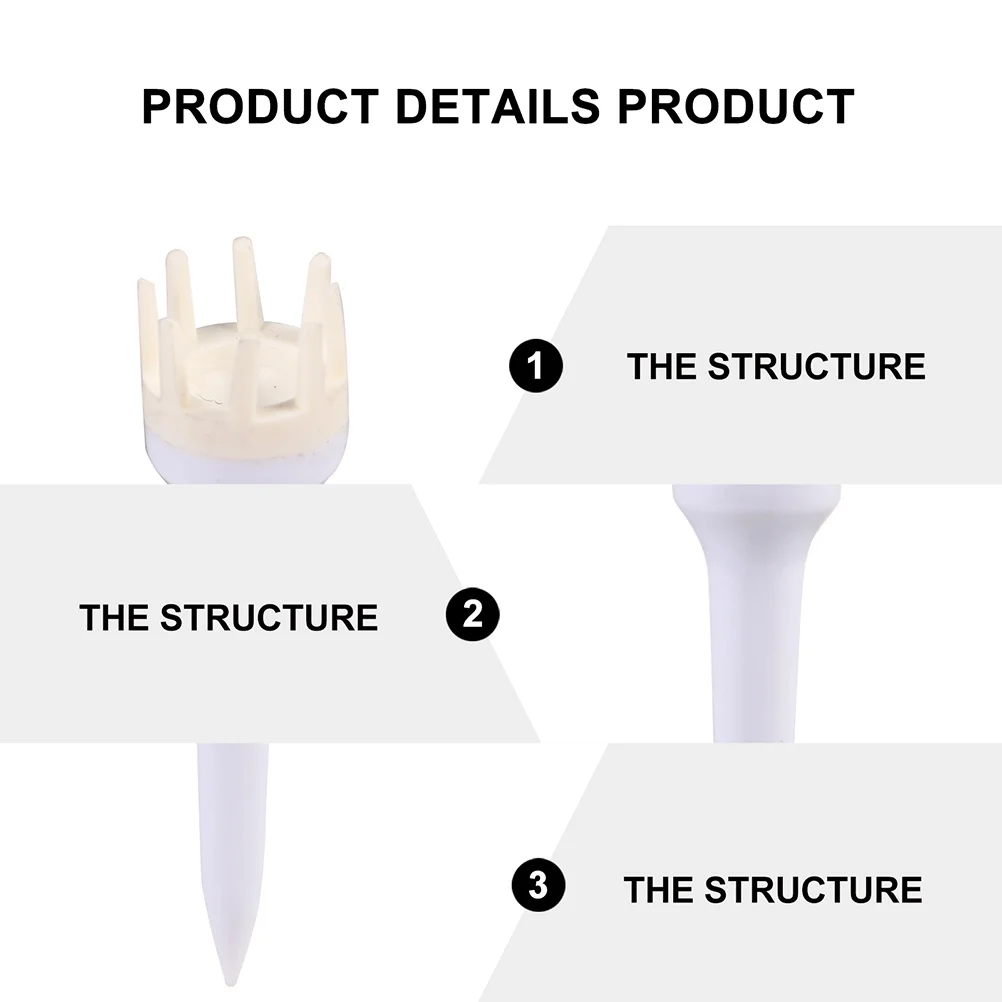 

20Pcs Golf Tees Plastic Lightweight Durable Training Tools Golf Ball Holder Accessories Golfs Tees Golfs Ball Racks