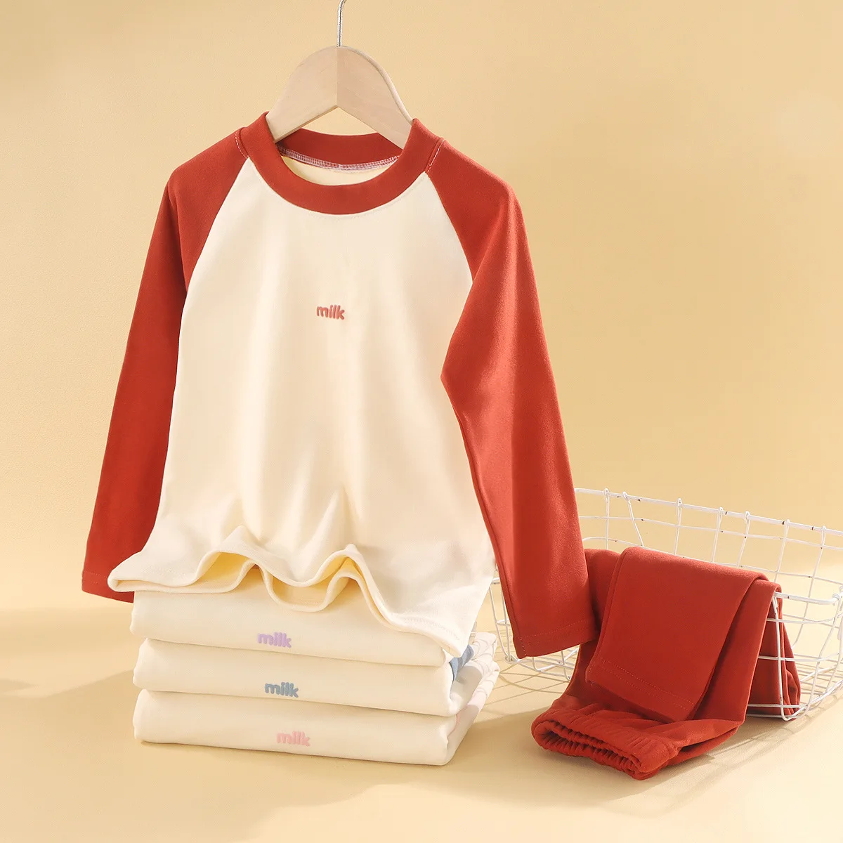 

Underwear Homewear Baby Warm Suit Long Johns Pajamas