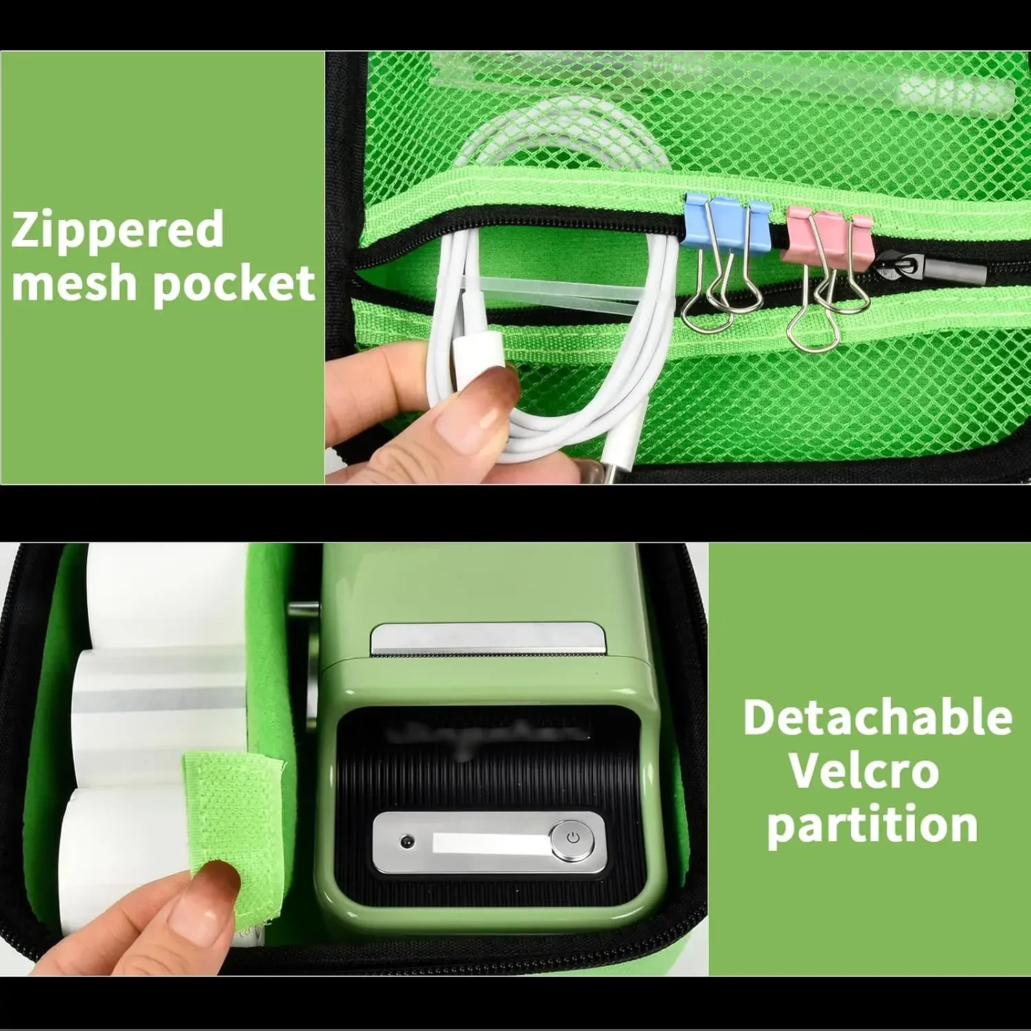 (العلبة فقط) حافظة متوافقة مع طابعة الملصقات الحرارية اللاسلكية NIIMBOT B21، حامل لصانع الملصقات بدون حبر وملصق الملصقات