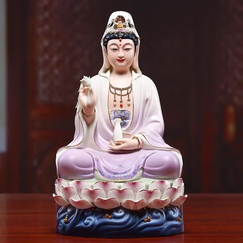 

home decor Buddha statue Home decorative figures Guanyin sculpture desk accessorie Feng Shui figurines for interior Holiday gift