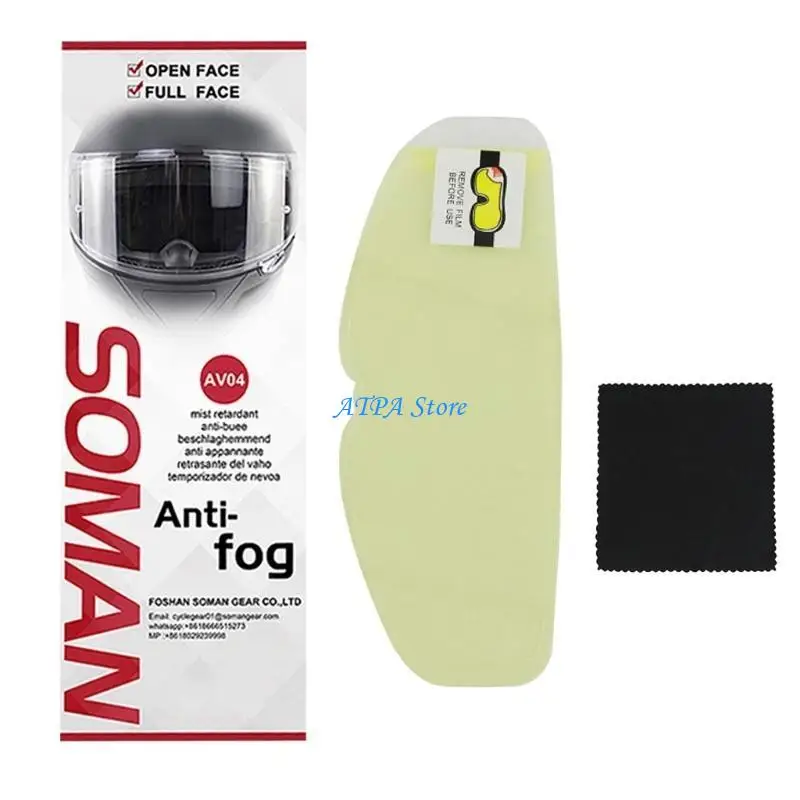 

U13C Anti Fog Helmet Lens Film For Motorcycles Visor Rain Resistant Helmet Shield