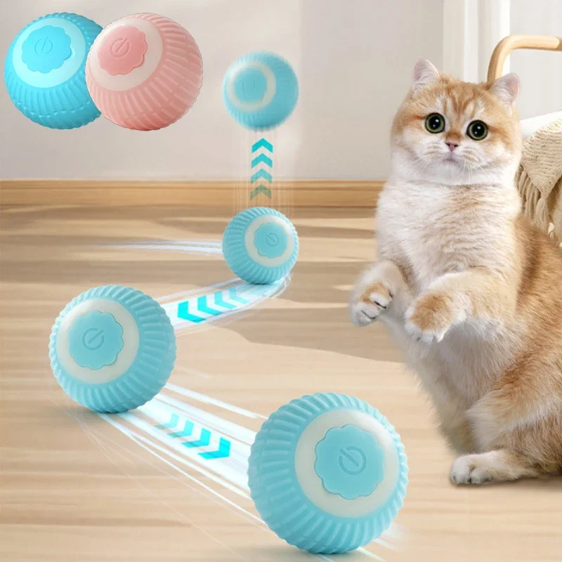 

Cat Interactive Ball Smart Pet Toys Indoor Automatic Rolling Magic Ball Electronic Interactive Cat Toy Pet Accessories