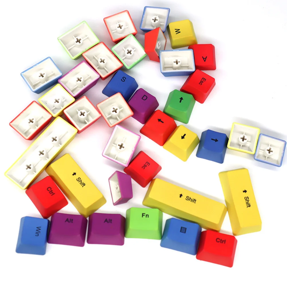 

1Set Colorful Mechanical Keyboard Keycap Personalized Key Caps Decorative Keyboard Protector Office Computer School Supplies