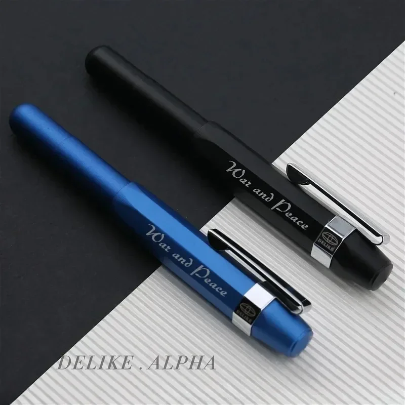 Majohn Alpha All Copper Mini Fountain Pen Aluminum Alloy EF/F/Bent 0.38/0.5mm Nib Travel Short Pen Pocket Pen School Gift