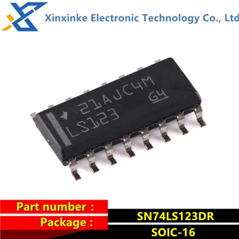 10PCS SN74LS123DR LS123 SOIC-16 Logic ICs Monostable Multivibrator Dual Retrig Monostbl Multivibrators Brand New Original