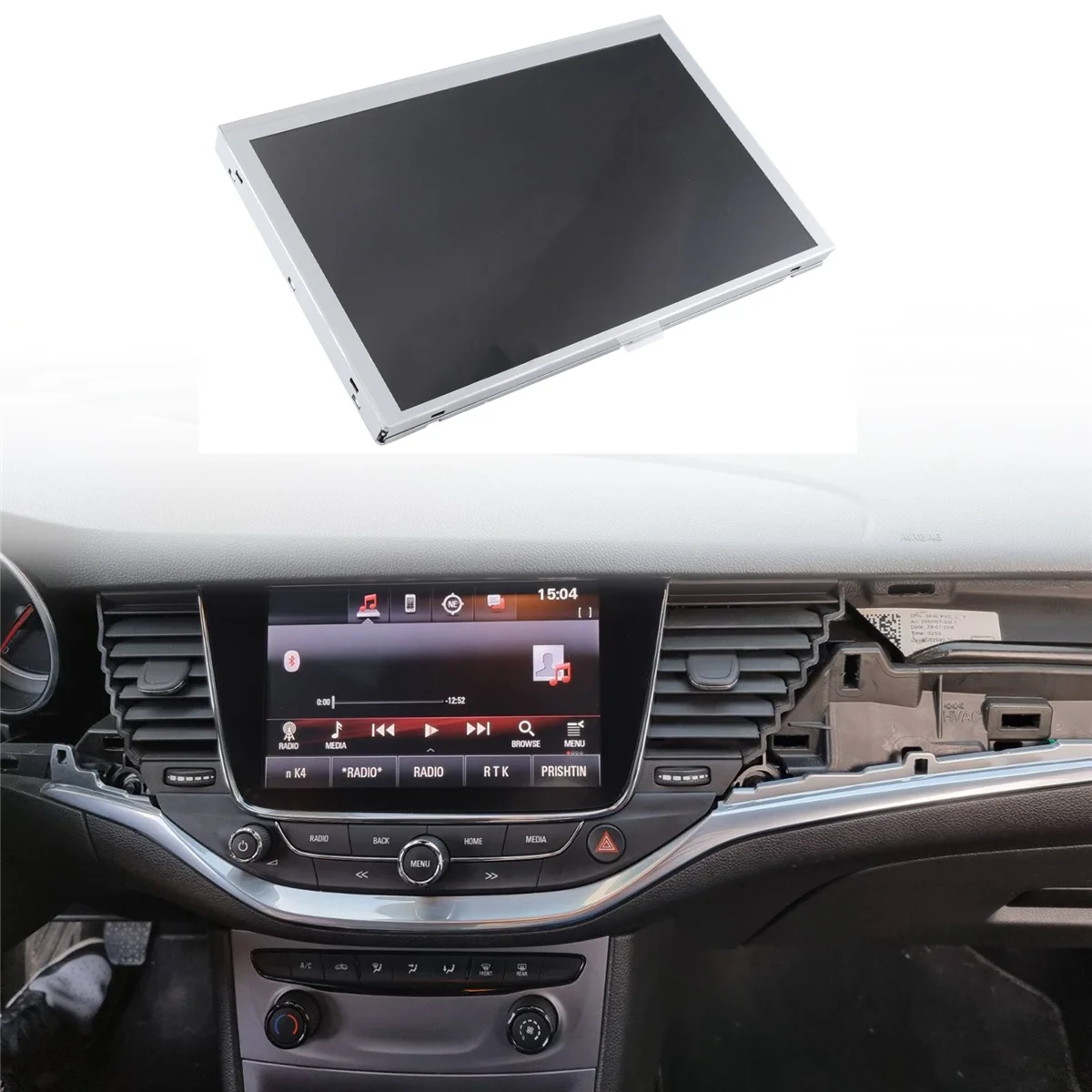 Tela Lcd para Opel Astra k Dvd do Carro Navegação Gps Lq080y5dz10 Lq080y5dz06 8