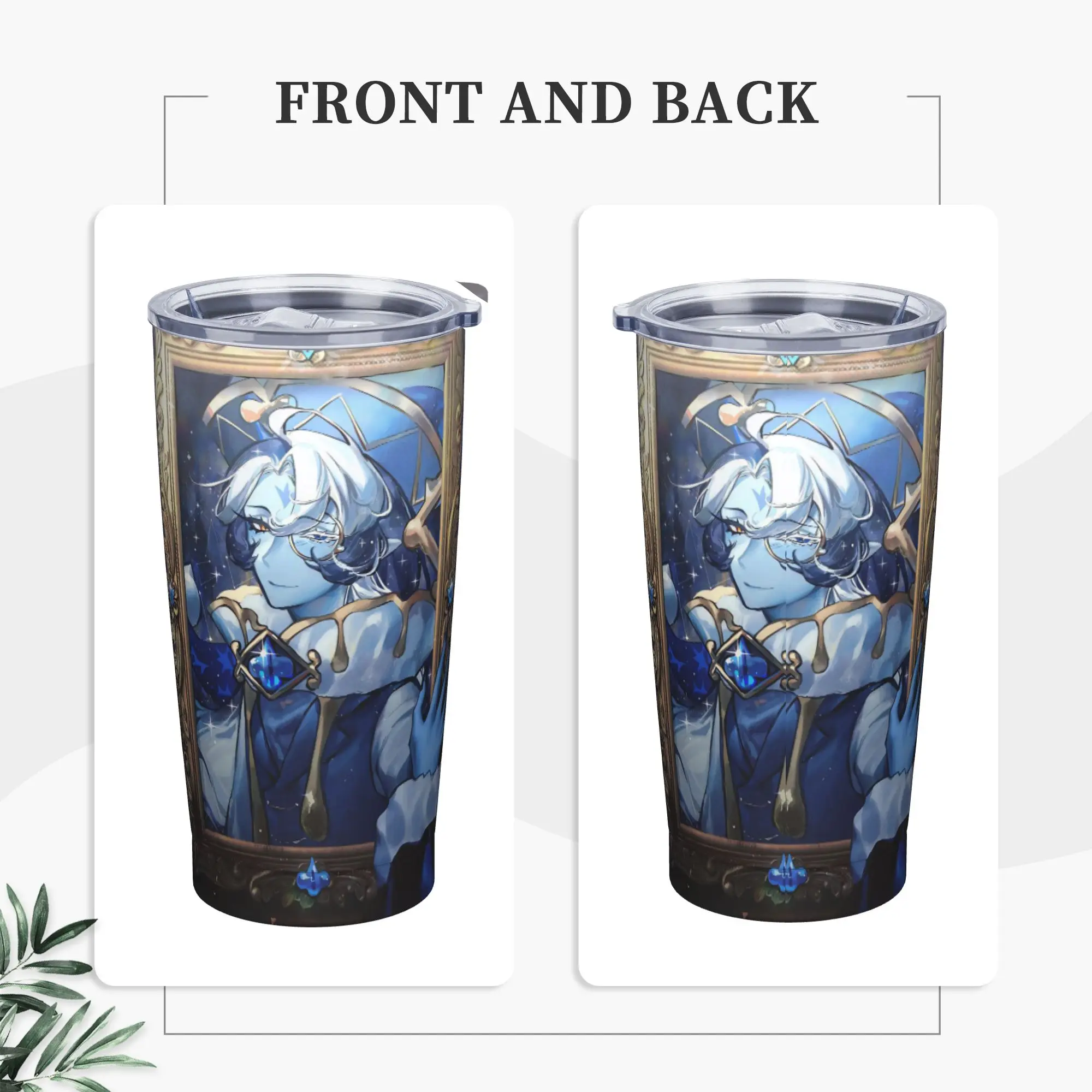 Game Shadow Milk Cookie Run Tumbler Vacuum Insulated CRK Cartoon Coffee Cups with Lid Straw Smoothie Tea Mugs Water Bottle, 20oz