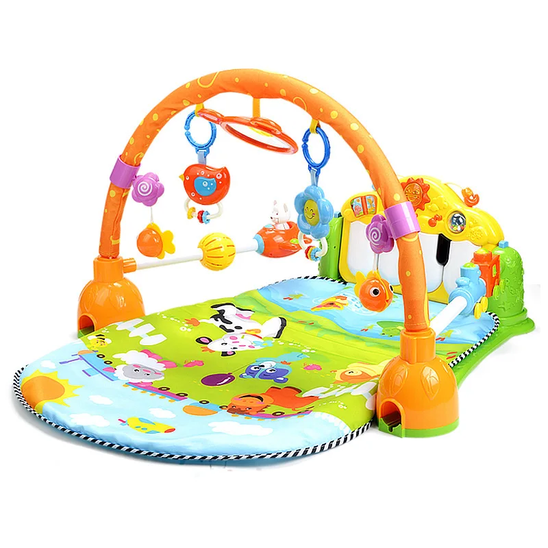 Grain Rain Toys Baby Pedals Piano Fitness Rack 8868 Newborn Music Blanket Baby Fitness Equipment