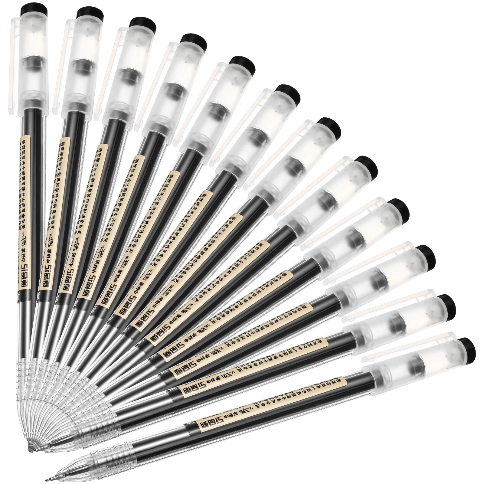 

12Pcs Student Gel Pens Smooth Ink Flow Writing Tools for School Portable Lightweight Neutral Pens Home Office Use