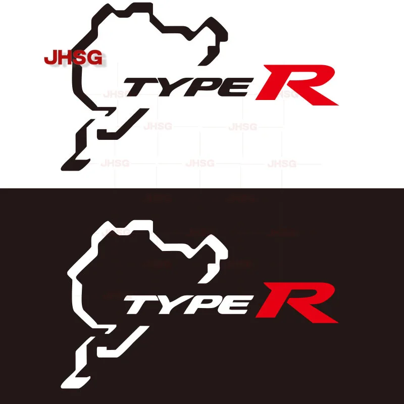 

JHSG Car Decals Nürburgring R-type Car Stickers Vinyl Decals for All Kinds of Car Decoration Accessories PVC Waterproof Hot Sale
