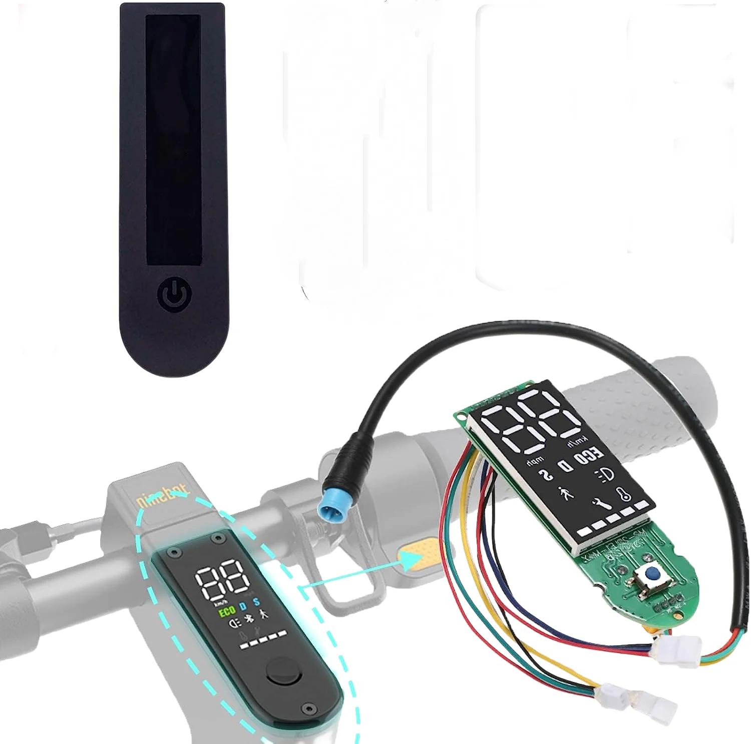 

Приборная панель для электроскутера Ninebot Max G30 G30LP, плата с Bluetooth, водонепроницаемая крышка, аксессуары для скутера