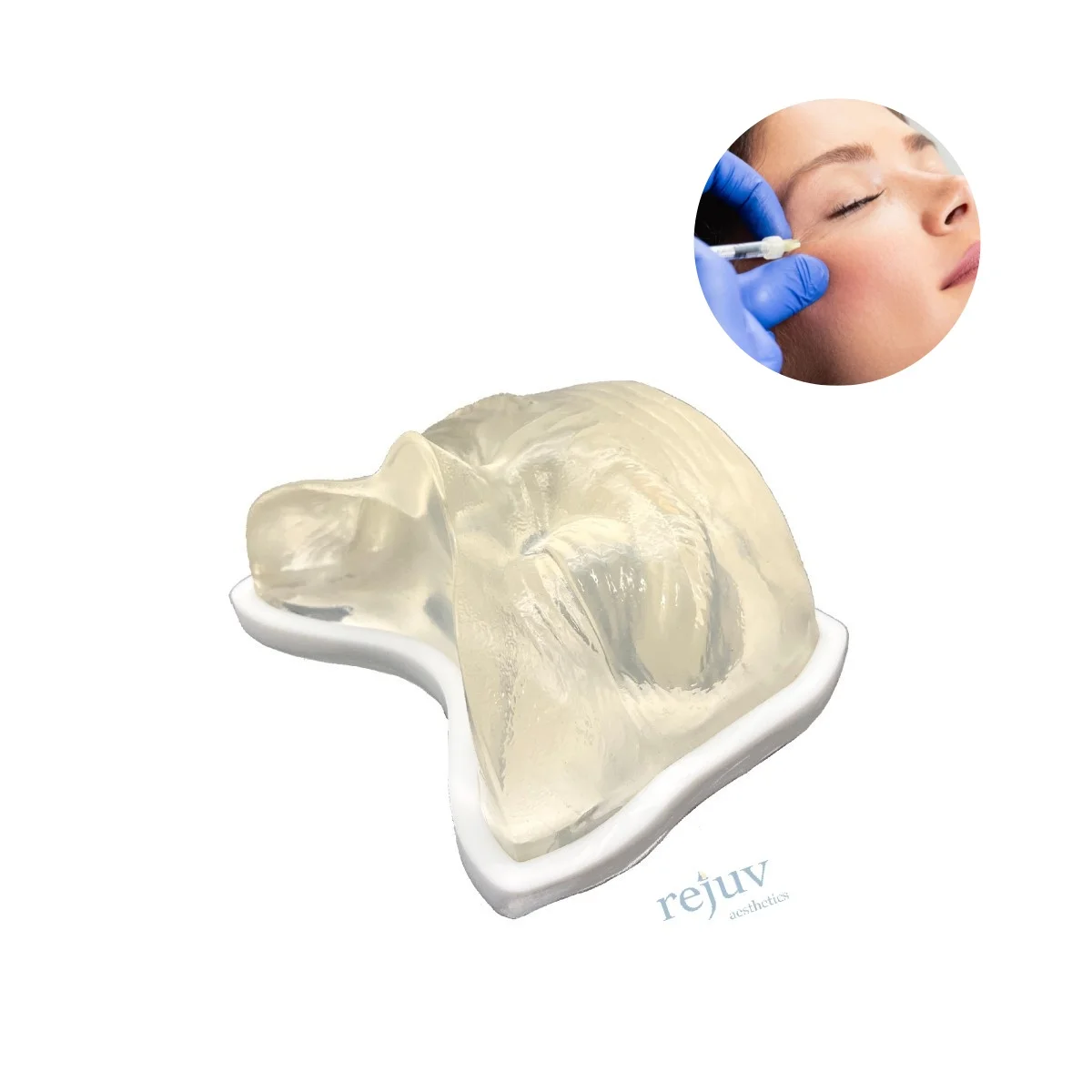 Transparentes TPE-Gesichtsmodell für Injektions-Übungsset, perfekt für Dermatologen, unverzichtbare medizinische Schulen und Ästhetik