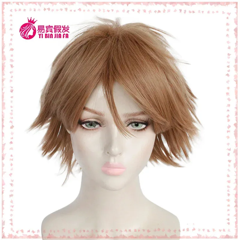 Cosplay Ron Weasley Peluca de anime cosplay de pelo corto marrón