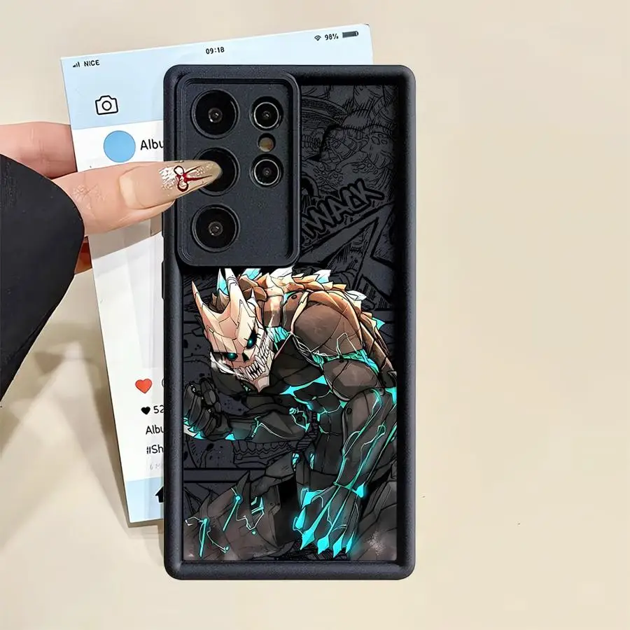 コミックキュートモンスター怪獣No.8スマホケース Samsung Galaxy S24Ultra S21 S22 S20FE S23 FE S25+ S24 Plus S25 Ultra ソフトカバー