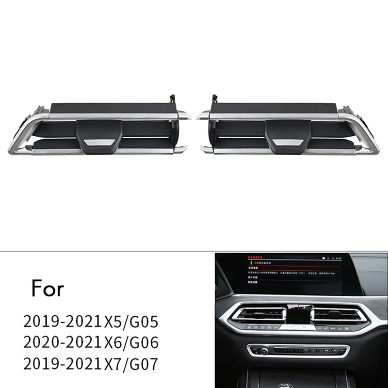 1Pair Front Air Vent Grille Clip Trim for X5 X6 X7 G05 G06 G07 Car A/C Outlet Repair Kits 64119458541 6411 9468 531