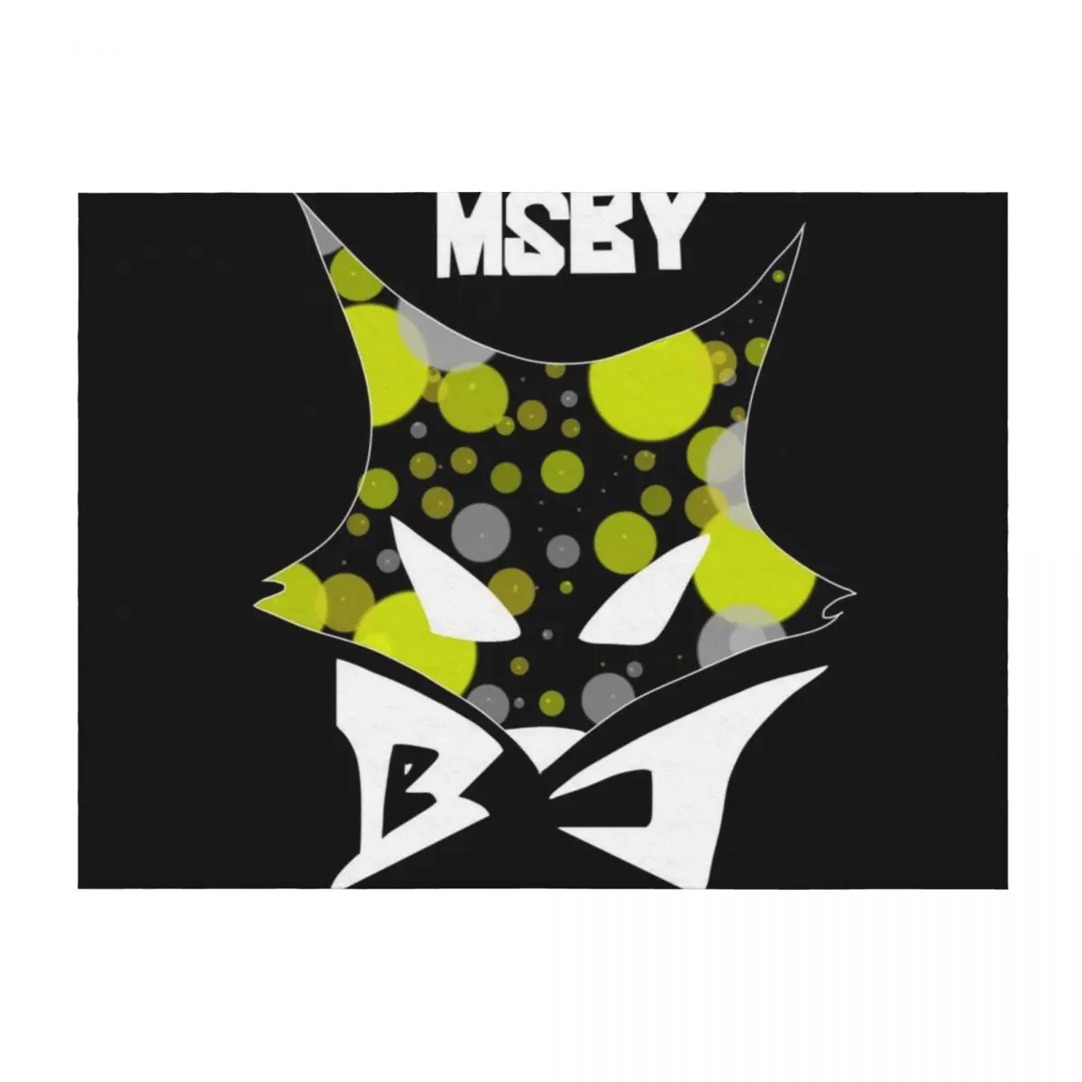 

MSBY Black Jackals Logo Throw Blanket Large For Decorative Sofa Sofas Luxury Brand Blankets