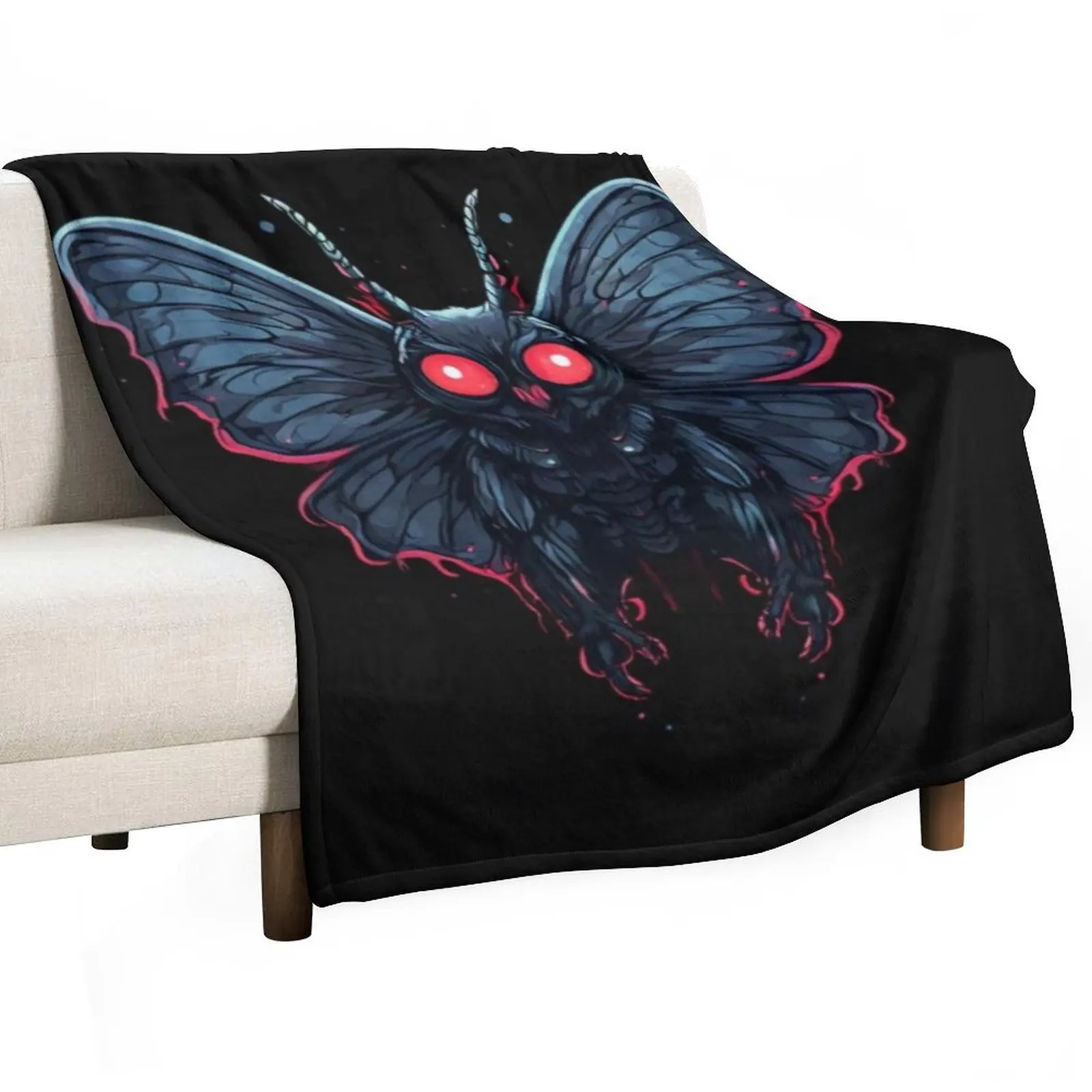 Mothman Cryptid Throw Blanket Thermal for sofa Bed covers Winter beds Thins Picnic Blankets