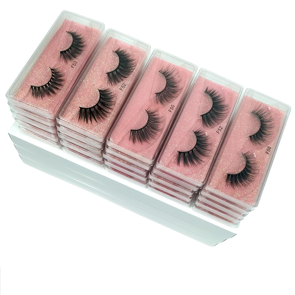 Wimpern Groß Großhandel 10/20/50/100 Pairs 3d Nerz Wimpern Natürliche Nerz Wimpern Flauschigen Falsche Wimpern Make-Up False Lash In Groß