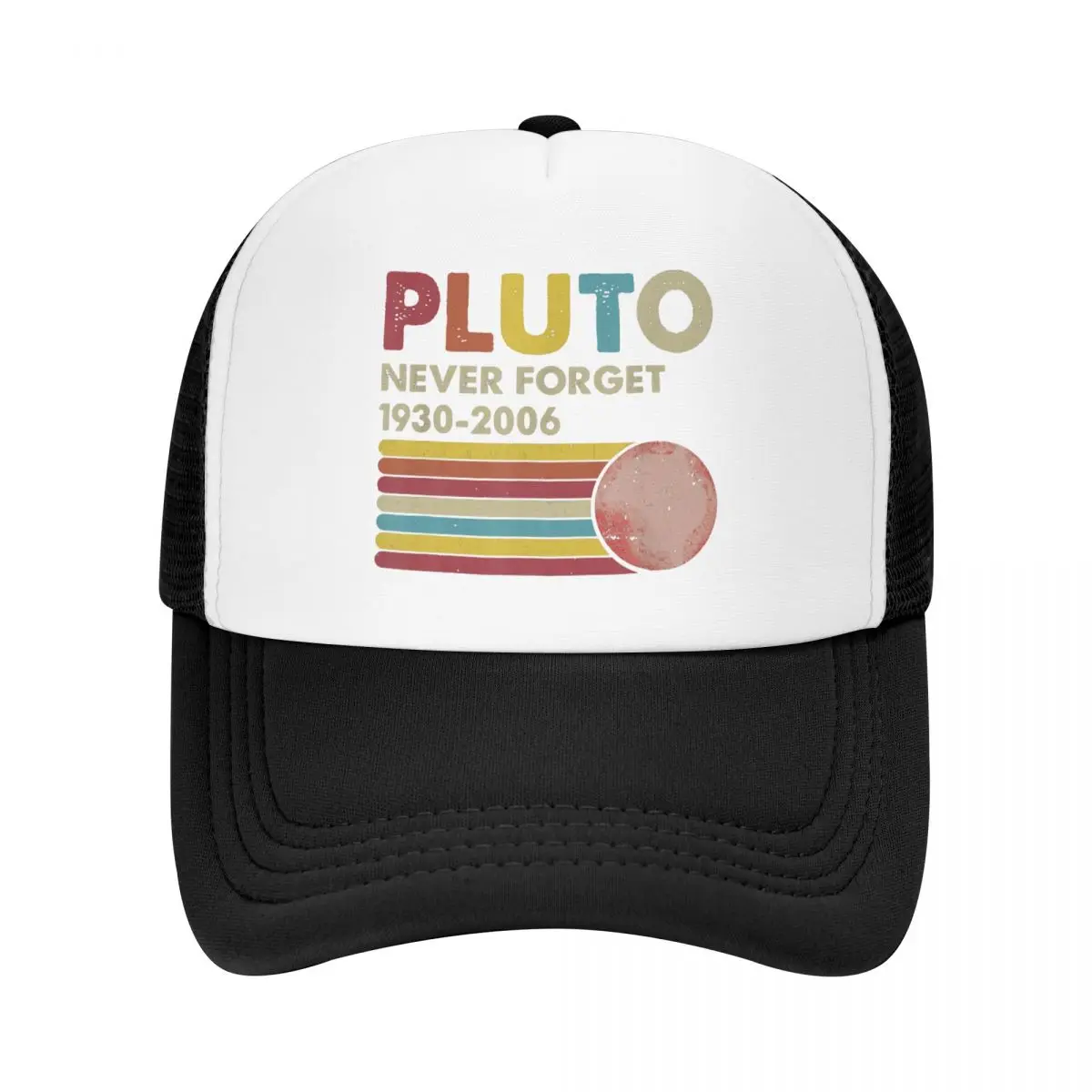 Pluto Never Forget 1930 - 2006 Vintage Baseball Caps Mesh Hats Quality Peaked Men Women Caps