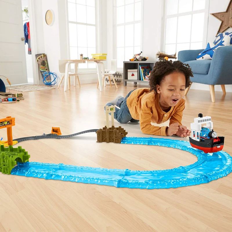 Thomas & Friends Track Master Series Boat & Sea Set Assembled Track Electric Train Toy Set Educational Boy Toys Birthday Gifts