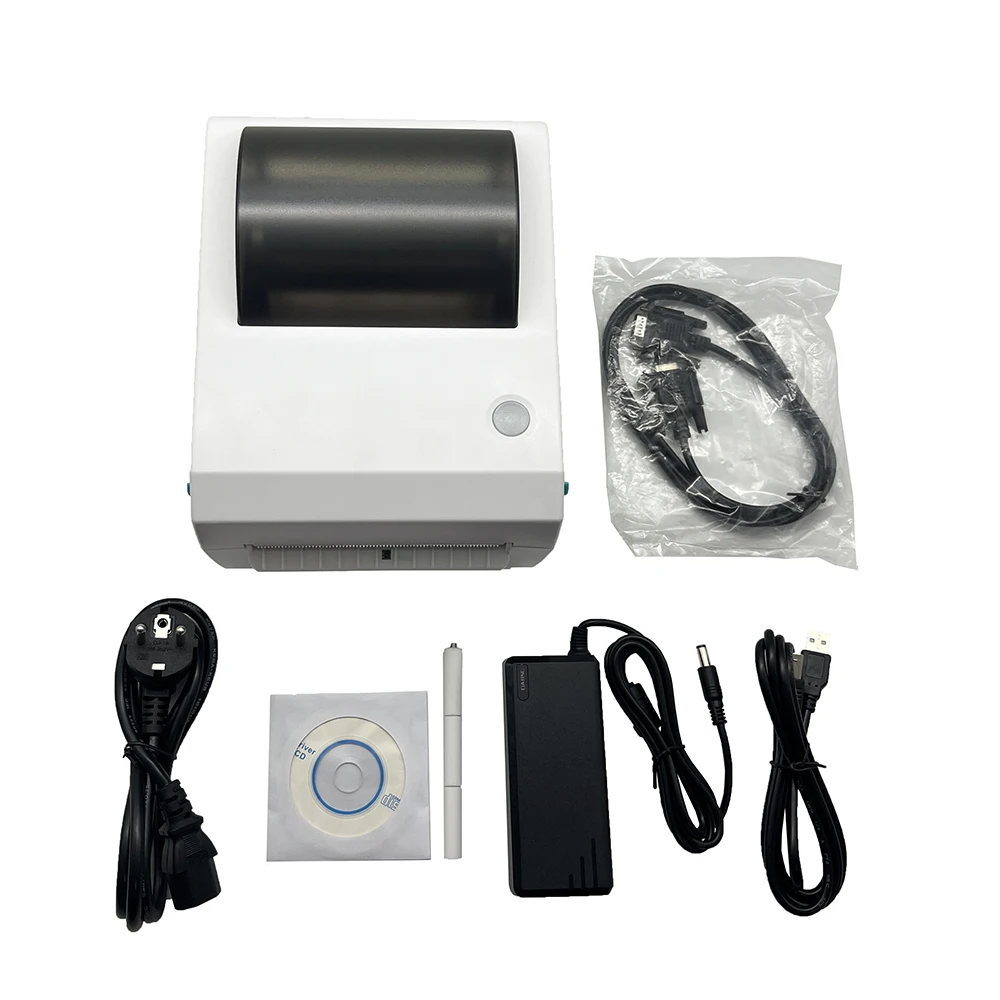 110mm 4Inch Thermal Shipping Label Printer for Scale Weighing Desktop Sticker Barcode Printing Machine
