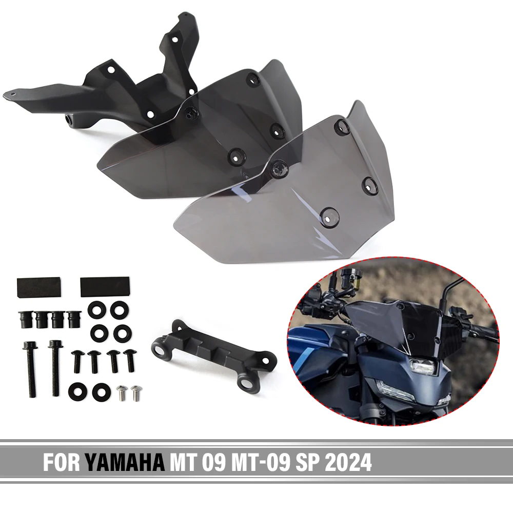 For YAMAHA MT-09 MT09 SP 2024 Front Windshield Motorcycle Accessories Windshield Front Windshield Wind Deflector Fairing Lower