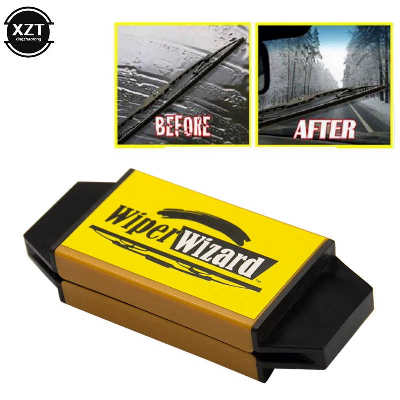 12.5X4.8cm Car Wiper Wizard Blade Restorer with 5pcs Wizard Wipes Wiper Cleaning Brush Van Windscreen Cleaner Car-Styling