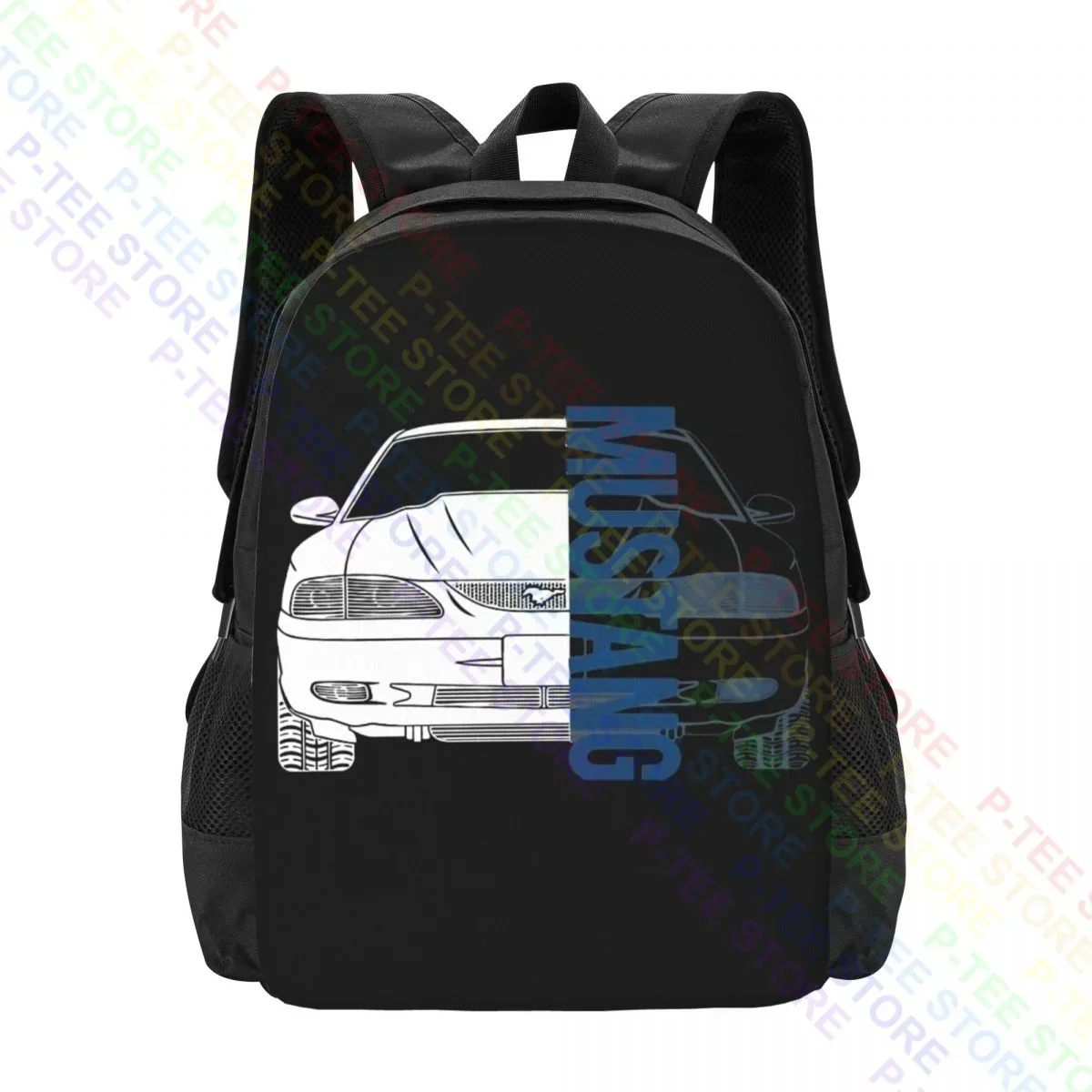 Sn95 (94-95) Mustang P-1628Backpack Large Capacity Print Outdoor Running