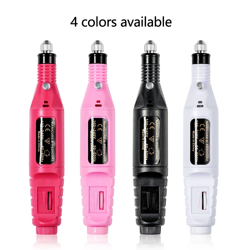 YIKOOLIN Portable Nail Sander Set Electric Nail Drill Machine Milling Cutter For Manicure Pedicure Strong Polishing Tools