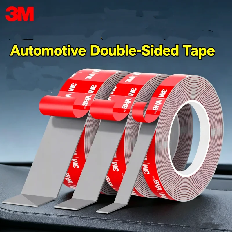 3M VHB Strong Double Sided Adhesive Tape High Viscosity Traceless Grey Tape Waterproof  For Wall Fixing Home Car Ornaments Tape